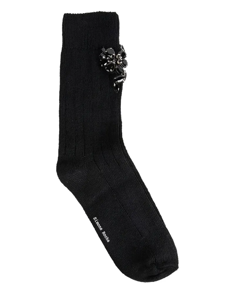 Simone Rocha Socken mit Kristallen - Grau Grau