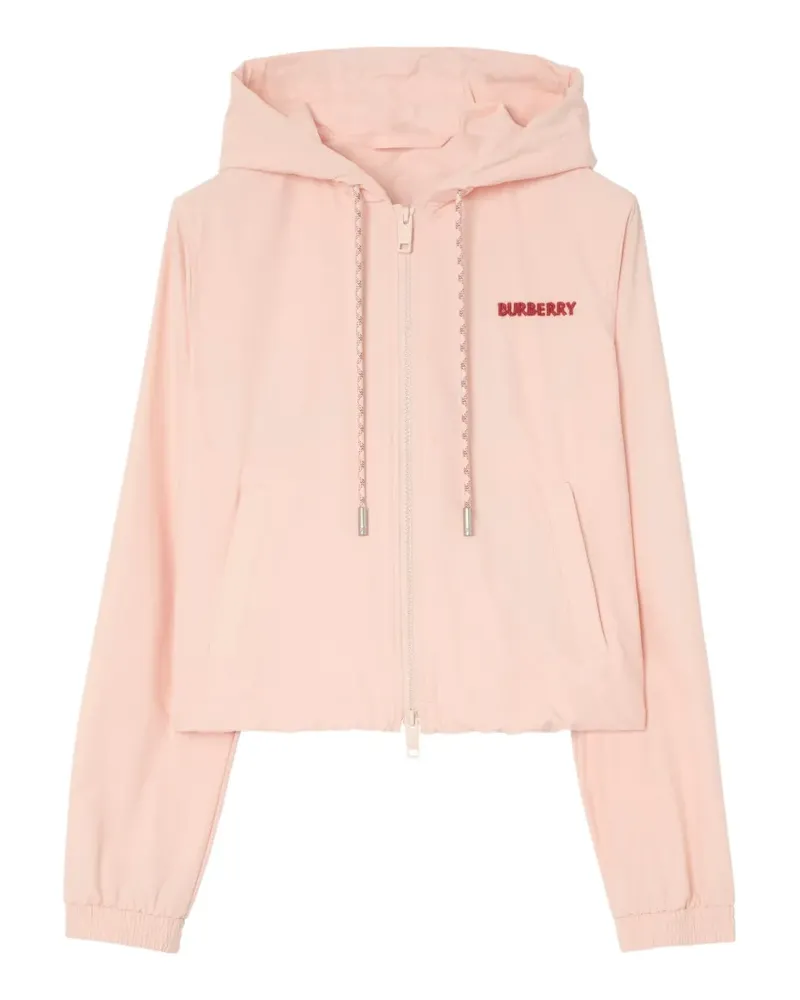 Burberry Heart Knight stretch nylon hooded jacket - Rosa Rosa
