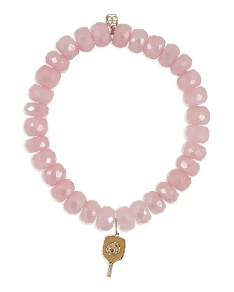 Sydney Evan Grapolitte-Armband mit Picklebar-Anhänger - Rosa Rosa