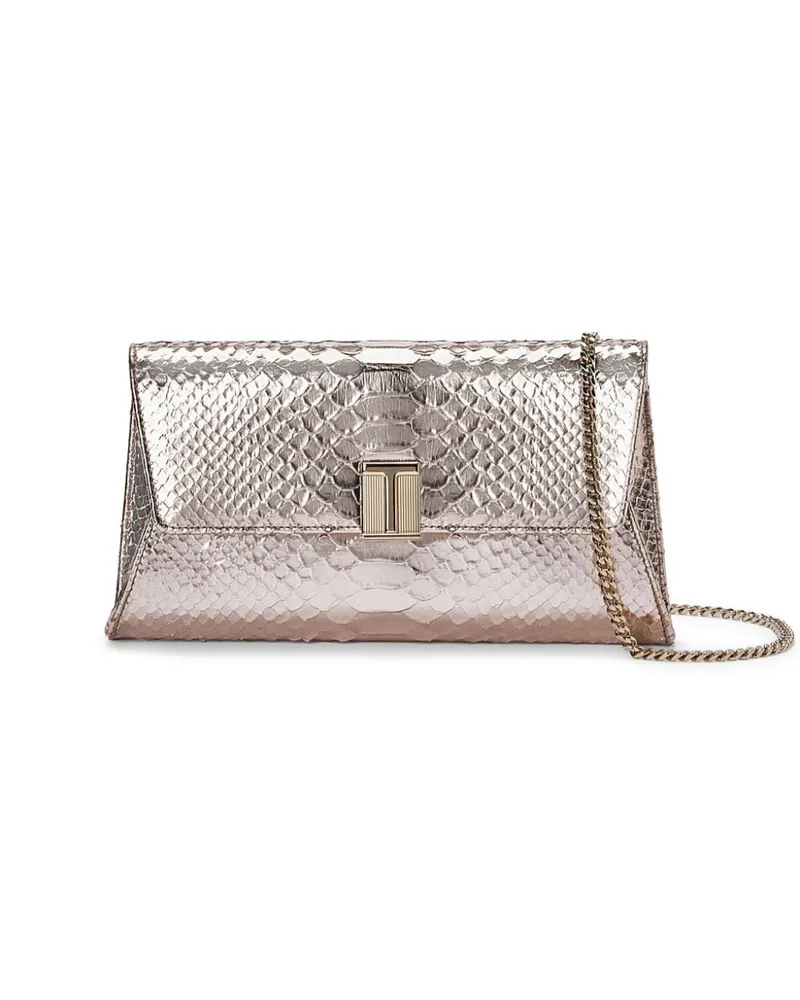 Tom Ford Clutch mit Logo - Metallic Metallic