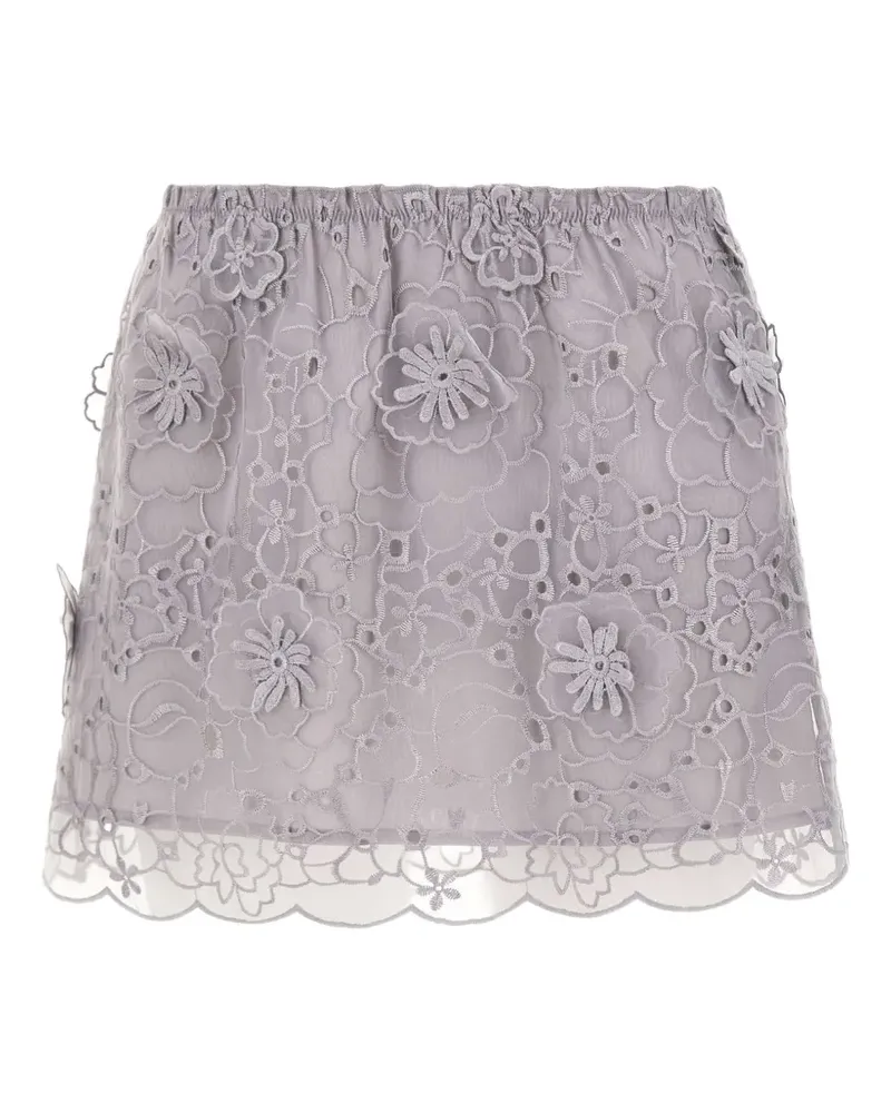 The Garment Sydney floral embroidered skirt - Grau Grau