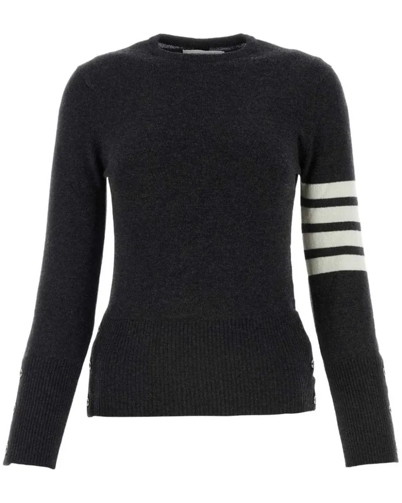 Thom Browne Pullover mit gestreiftem Ärmel - Grau Grau