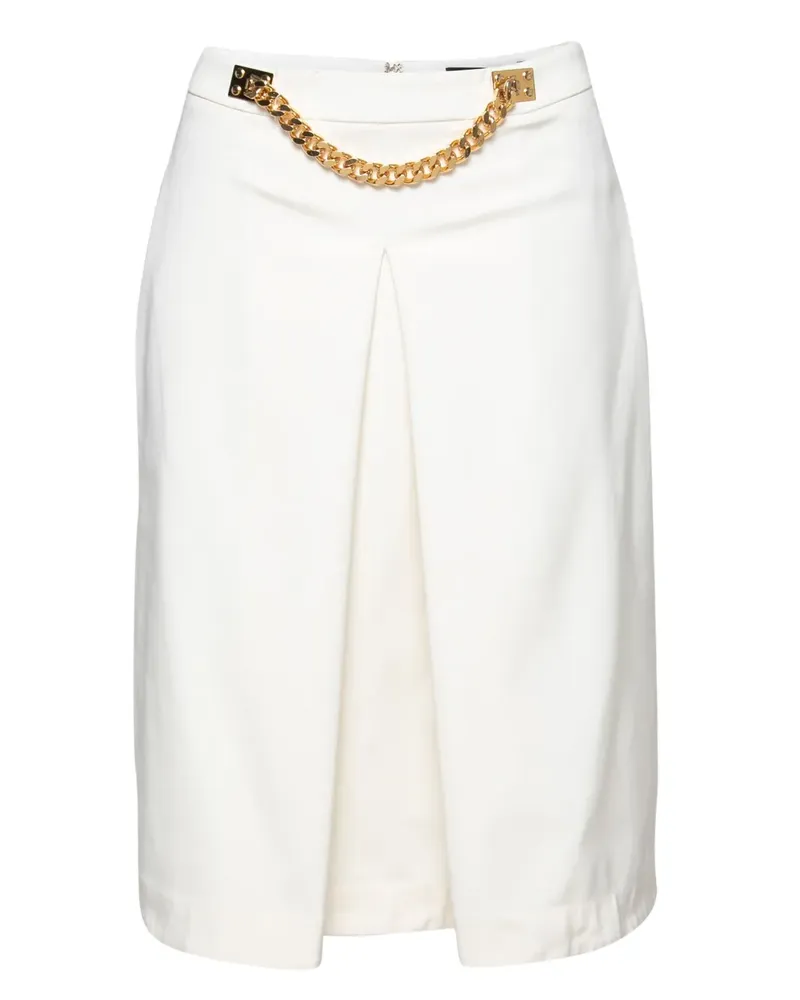 Sophie Hulme Pre-owned Midirock mit Kettendetail - Weiß Weiß