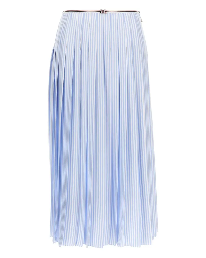 Thom Browne Gestreifter Midirock - Blau Blau