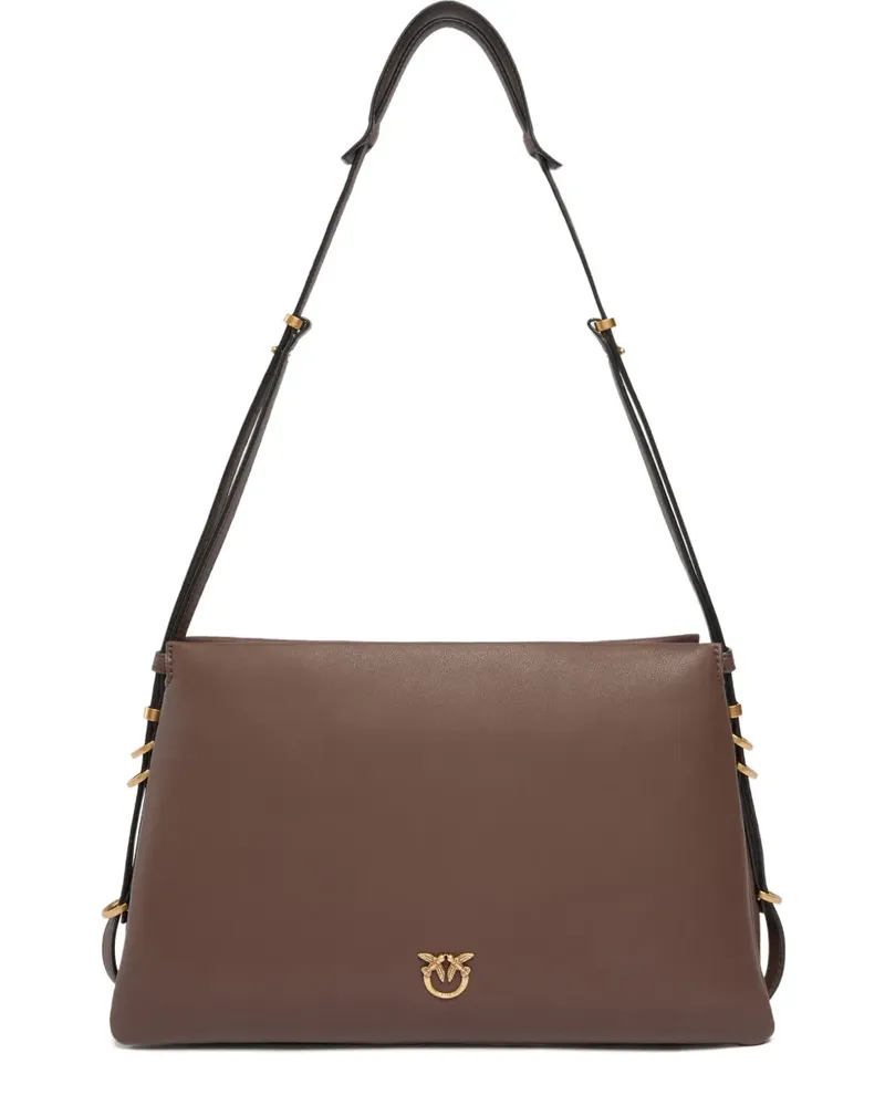 Pinko Schultertasche aus Leder - Braun Braun