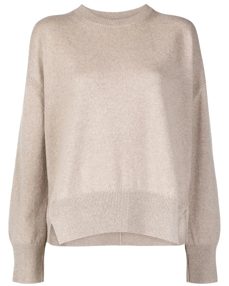 Barrie Kaschmirpullover mit rundem Ausschnitt - Nude Nude