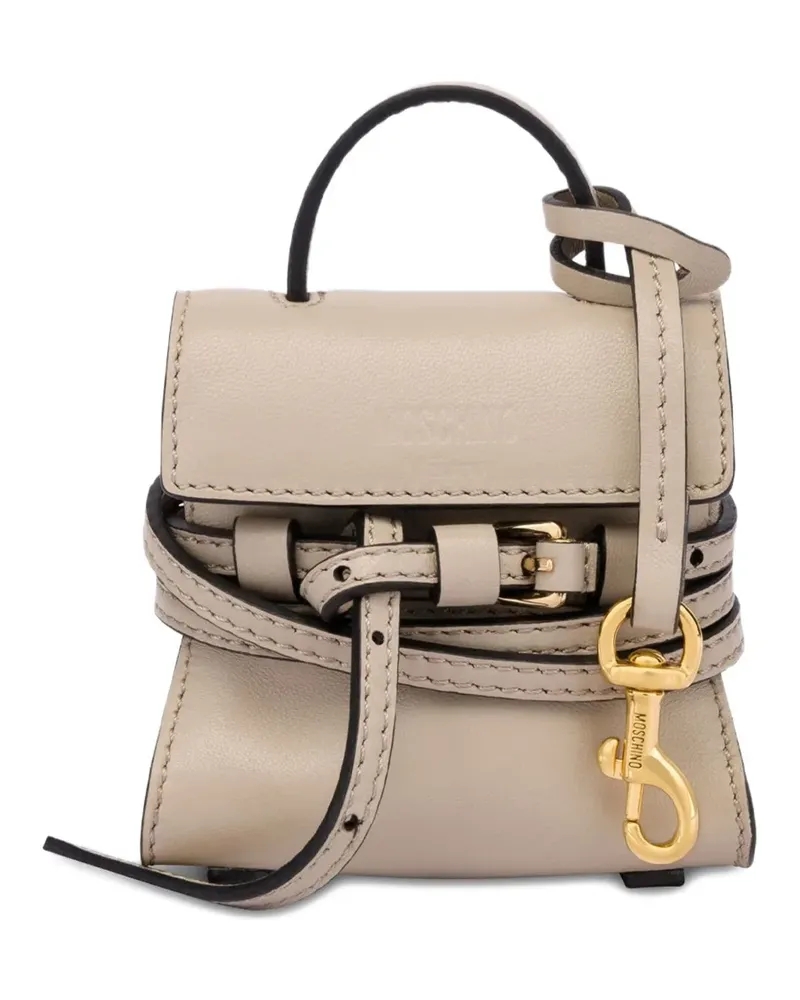 Moschino Schlüsselanhänger mit Tasche - Nude Nude