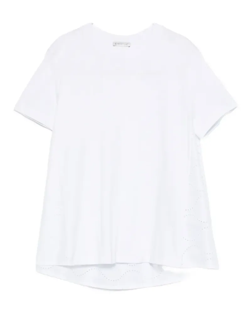 Moncler eyelet T-shirt - Weiß Weiß