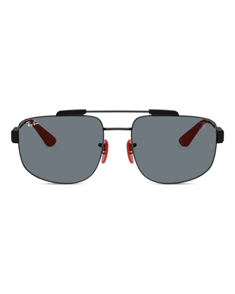 Ray Ban x Ferrari Sonnenbrille mit eckigem Gestell - Schwarz Schwarz