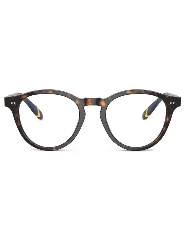 Ralph Lauren Brille mit rundem Gestell - Braun Braun