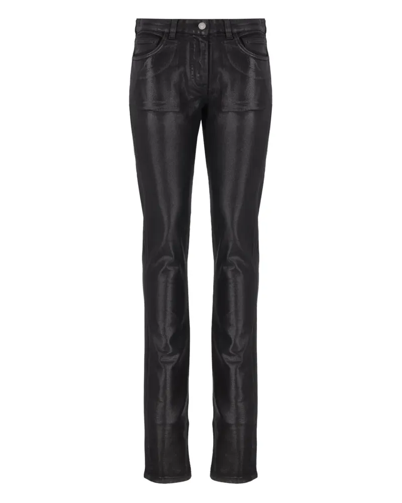 Laneus Hose in Metallic-Optik - Schwarz Schwarz