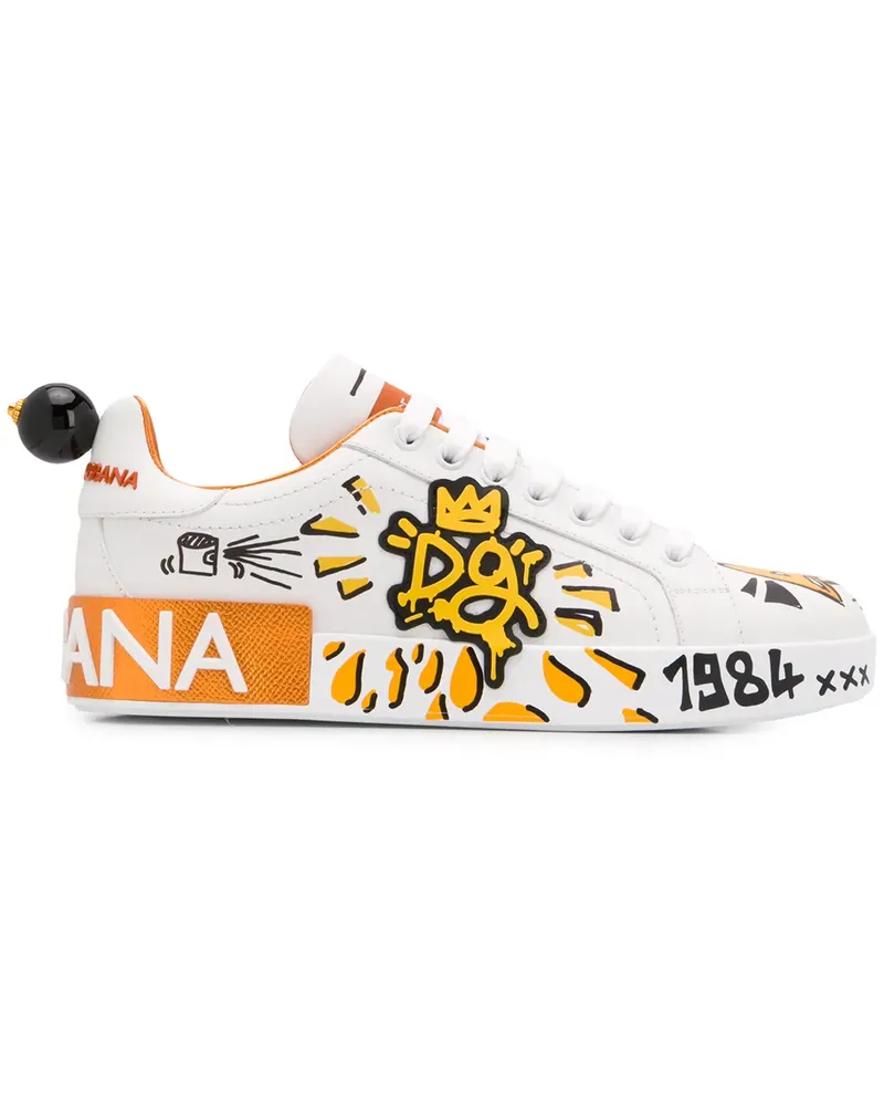 Dolce & Gabbana Portofino' Sneakers - Weiß Weiß