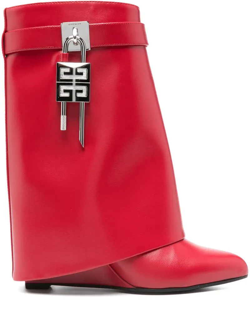Givenchy Shark Lock Stiefeletten 90mm - Rot Rot