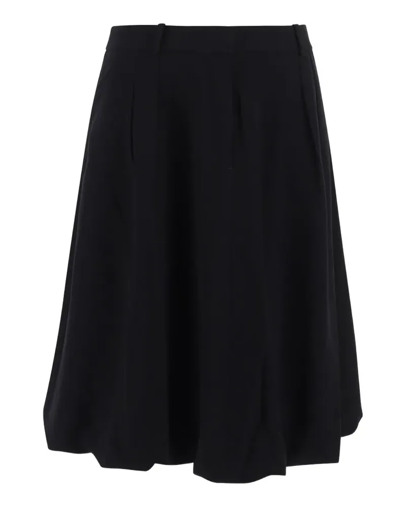The Garment pleated bubble-hem midi skirt - Schwarz Schwarz