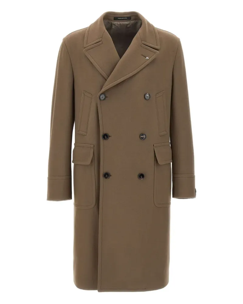 Tagliatore Sherry double-breasted peak-lapels coat - Braun Braun