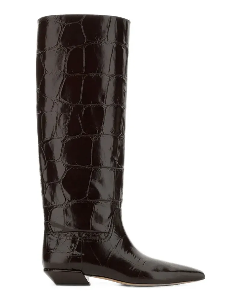 Paris Texas Bettina knee-high leather boots - Schwarz Schwarz