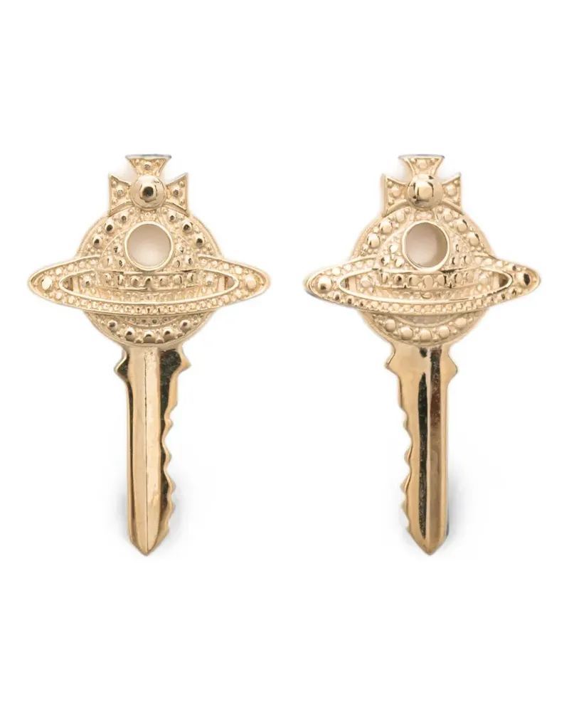 Vivienne Westwood Orb key earrings - Gold Gold