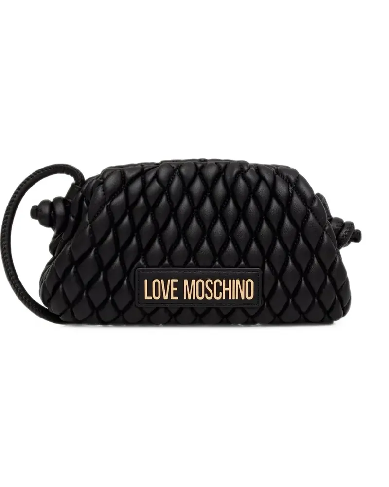 Moschino quilted shoulder bag - Schwarz Schwarz