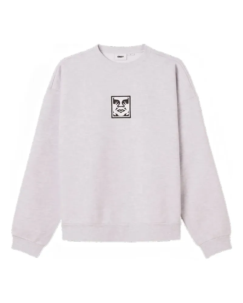 Obey graphic-print crew-neck sweatshirt - Grau Grau