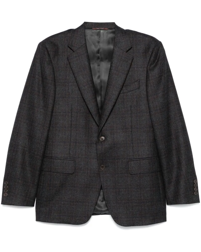 Canali Sakko mit Karomuster - Blau Blau