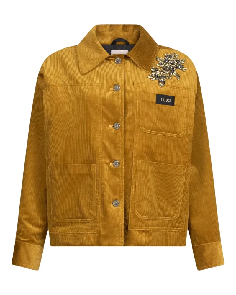 Liu Jo Verzierte Jacke mit aufgesetzten Taschen - Gelb Gelb