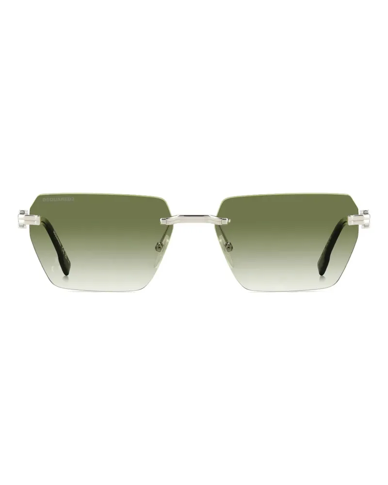 Dsquared2 logo-plaque rimless sunglasses - Silber Silber