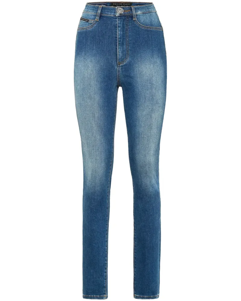 Philipp Plein Jeans mit hohem Bund - Blau Blau