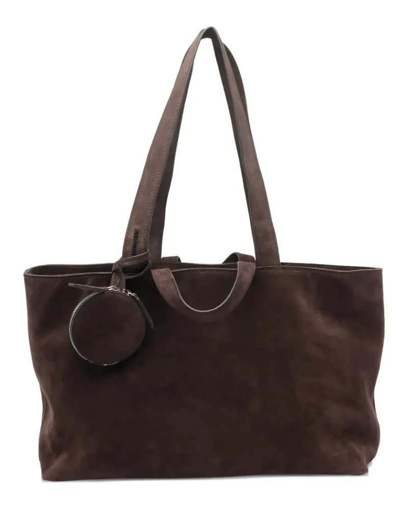 Vic Matié Wildleder-Tote Bag mit Reißverschluss - Braun Braun
