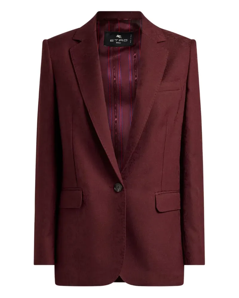 Etro Einreihige Jacke - Rot Rot