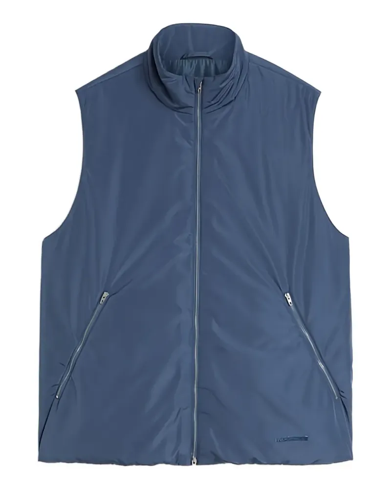 Jil Sander Wattierte Taft-Weste - Blau Blau