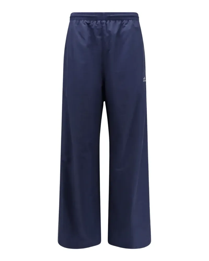 Balenciaga logo-print track pants - Blau Blau