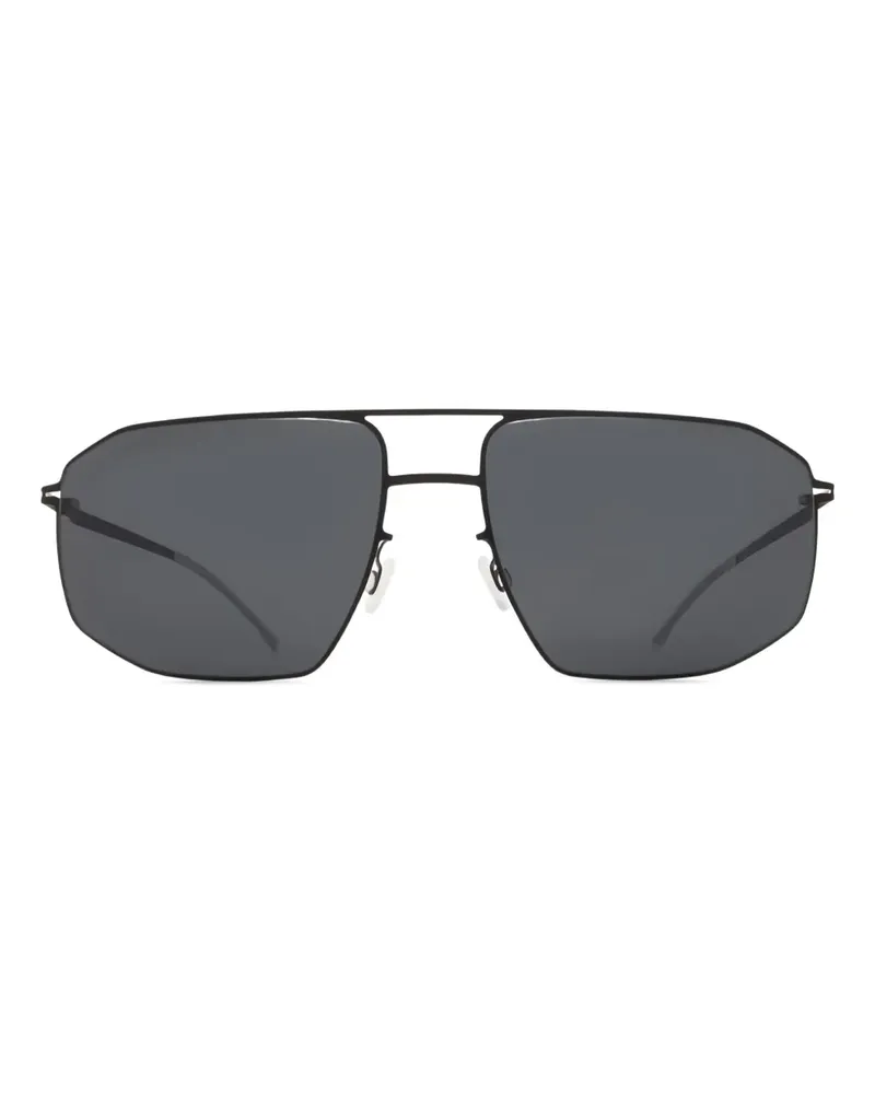 Mykita Santeri Sonnenbrille mit geometrischem Gestell - Schwarz Schwarz