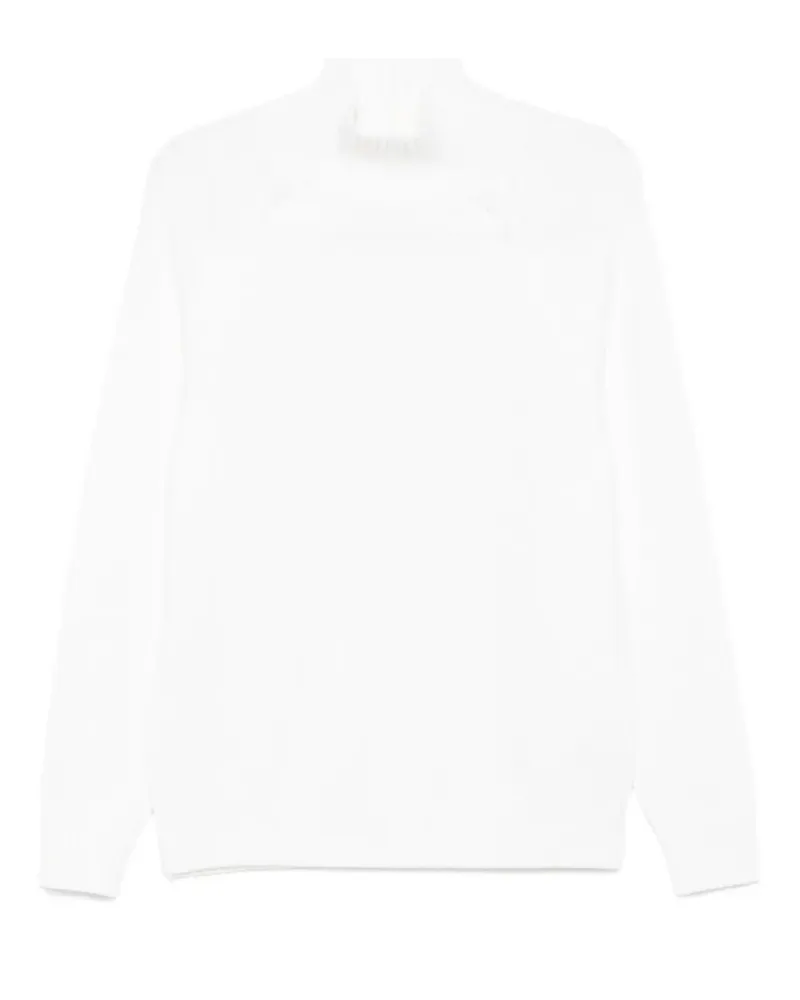 Eleventy Pullover mit Stehkragen - Weiß Weiß
