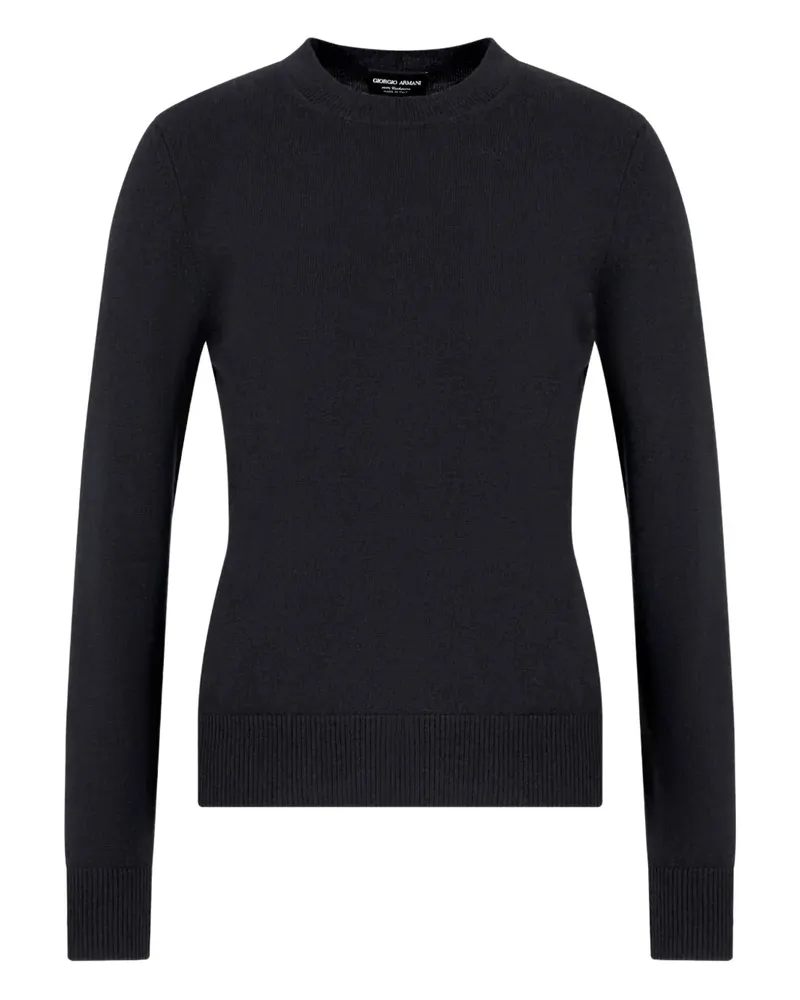 Giorgio Armani crew-neck cashmere sweater - Blau Blau