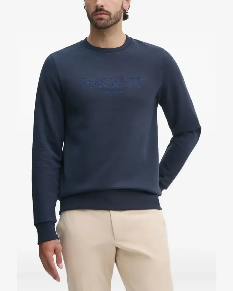 Hackett Sweatshirt mit Logo-Stickerei - Blau Blau