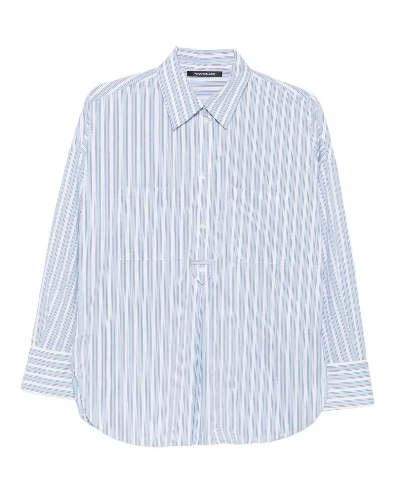 Pennyblack striped long-sleeve blouse - Blau Blau