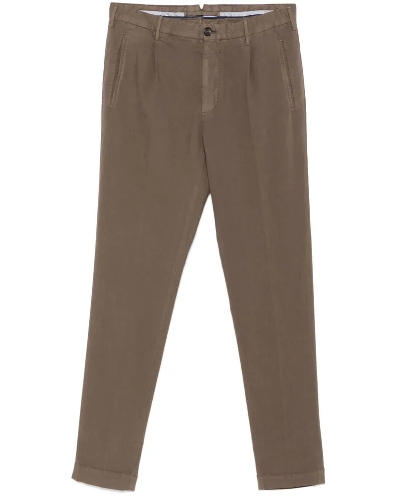 Incotex Hose mit Tapered-Bein - Braun Braun