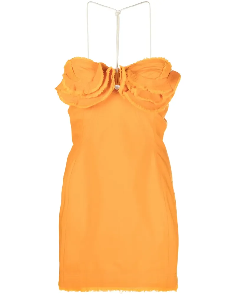 Jacquemus La Robe Artichaut Minikleid - Orange Orange