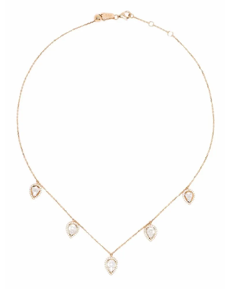 DJULA 18kt Choker aus Rotgold - Rosa Rosa