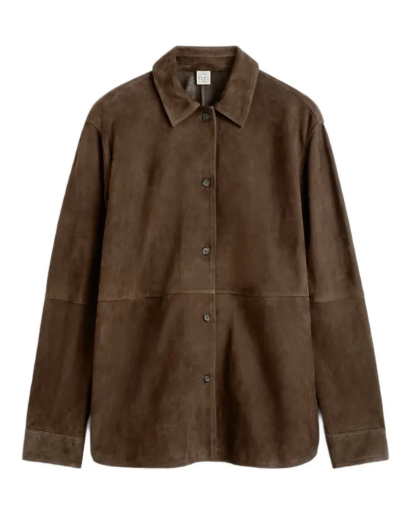 Totême Hemdjacke aus Wildleder - Braun Braun