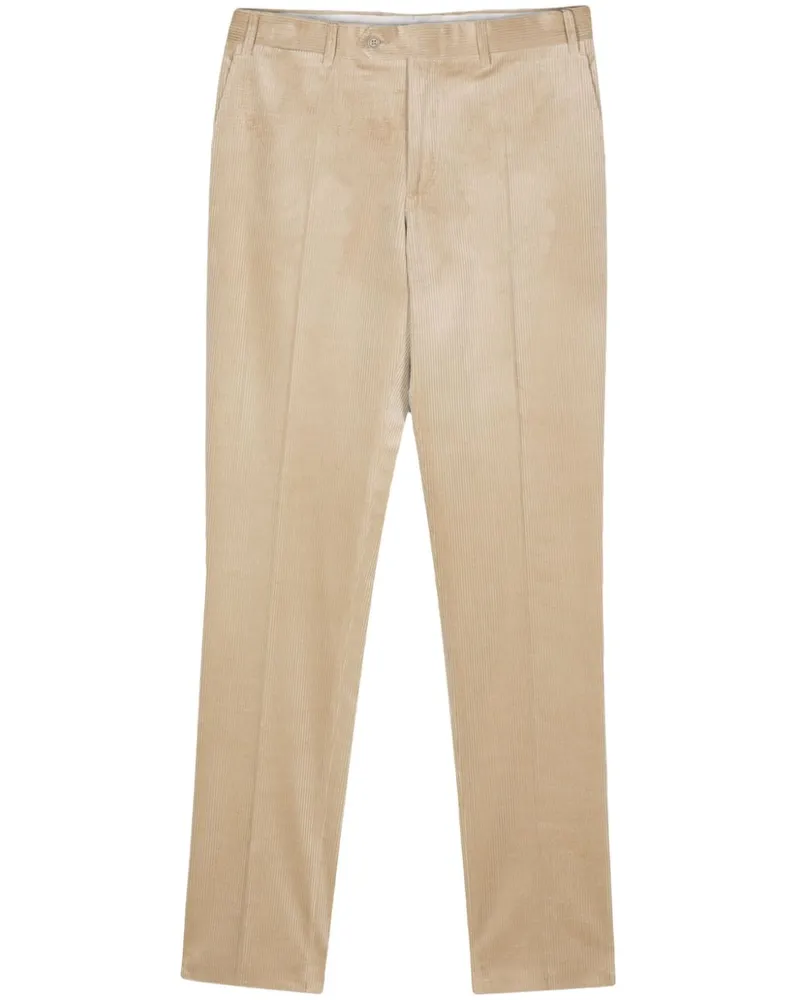 Canali Hose mit geradem Bein - Braun Braun