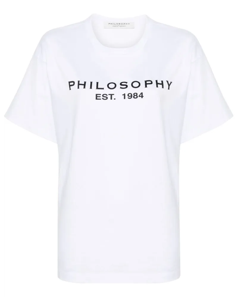 Philosophy Di Lorenzo Serafini T-Shirt mit Logo-Print - Weiß Weiß