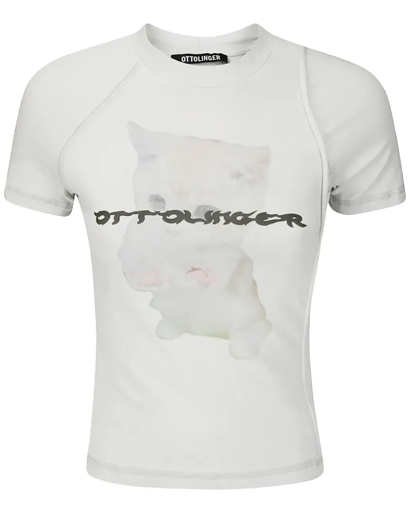 OTTOLINGER T-Shirt mit Logo-Print - Weiß Weiß