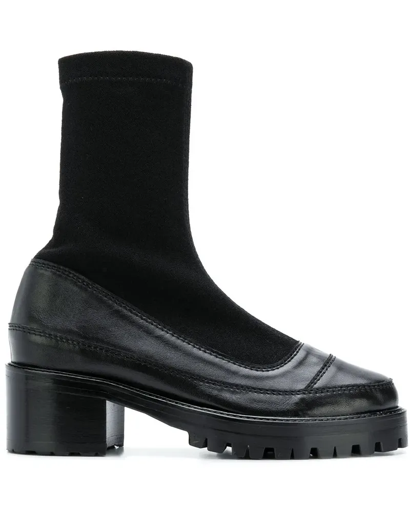 NICOLE SALDAÑA Sock-Boots mit Plateausohle - Schwarz Schwarz