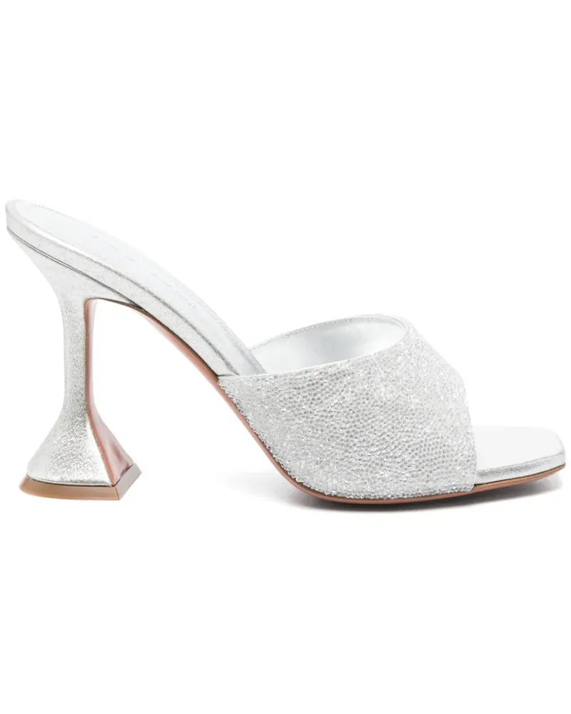 Amina Muaddi Sandalen mit Absatz 95mm - Silber Silber
