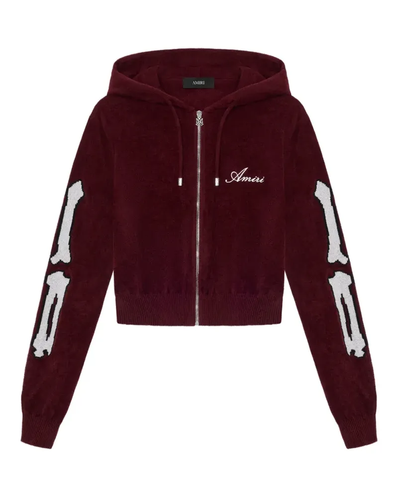 Amiri Kapuzenjacke mit Logo-Stickerei - Rot Rot