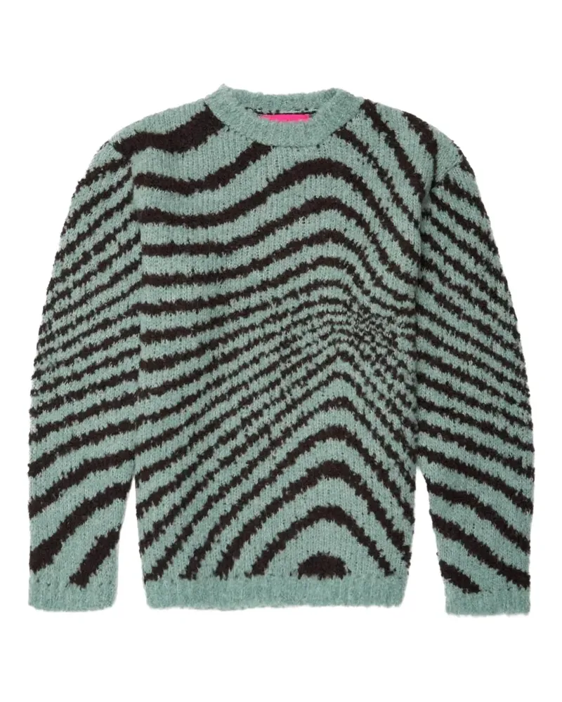 The Elder Statesman graphic-print sweater - Grün Grün