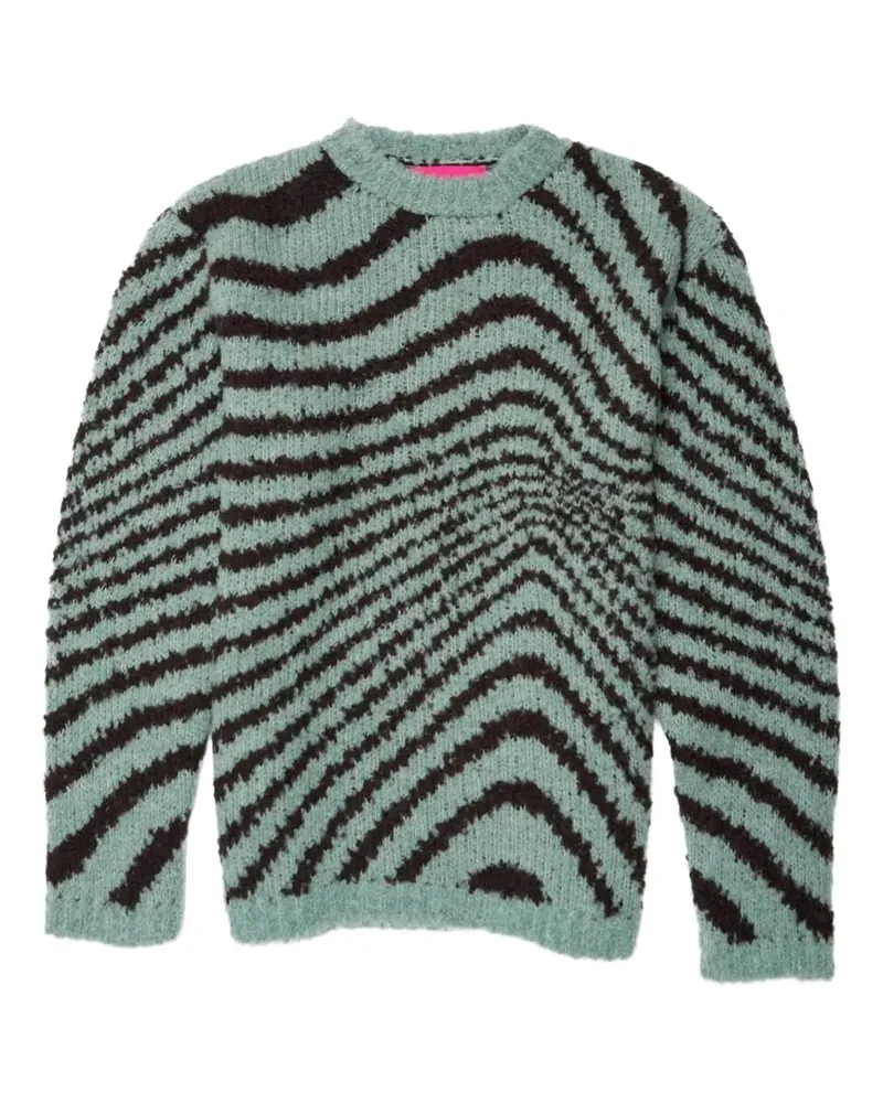 The Elder Statesman graphic-print sweater - Grün Grün