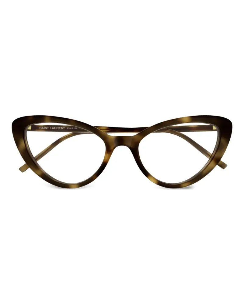 Saint Laurent Brille im Cat-Eye-Design - Braun Braun