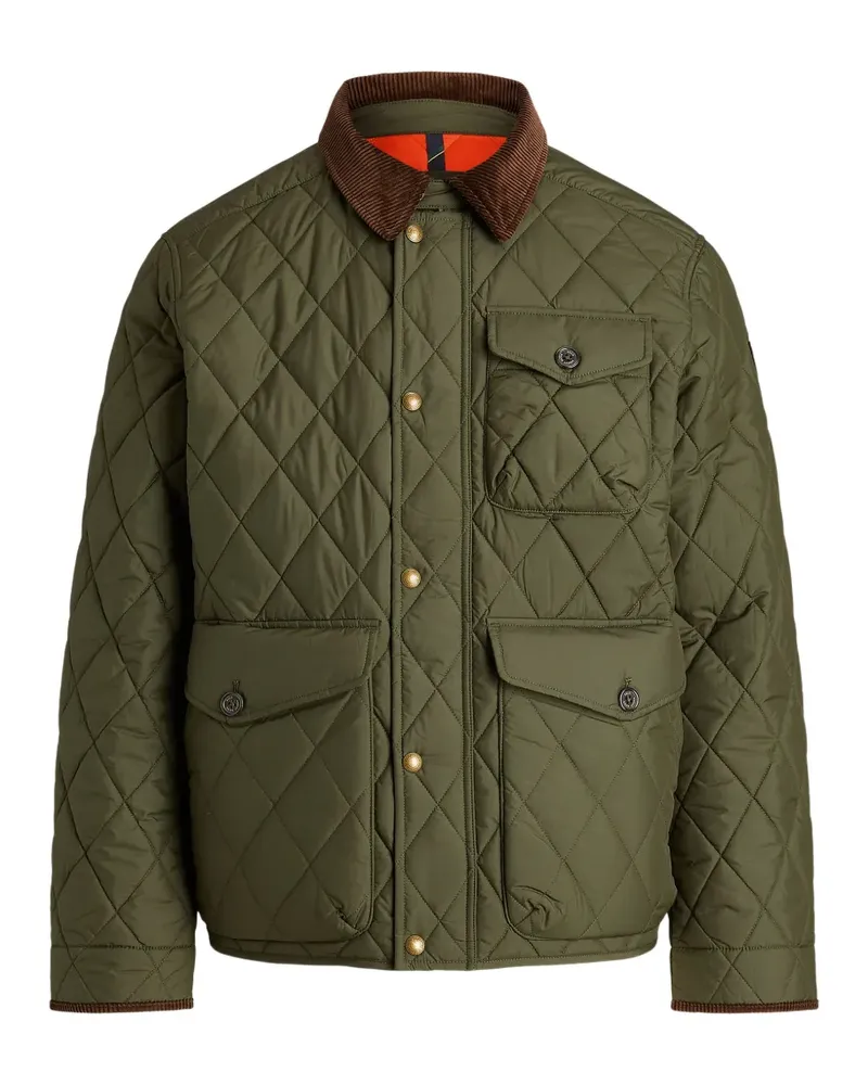 Ralph Lauren Gesteppte Cordjacke - Grün Grün